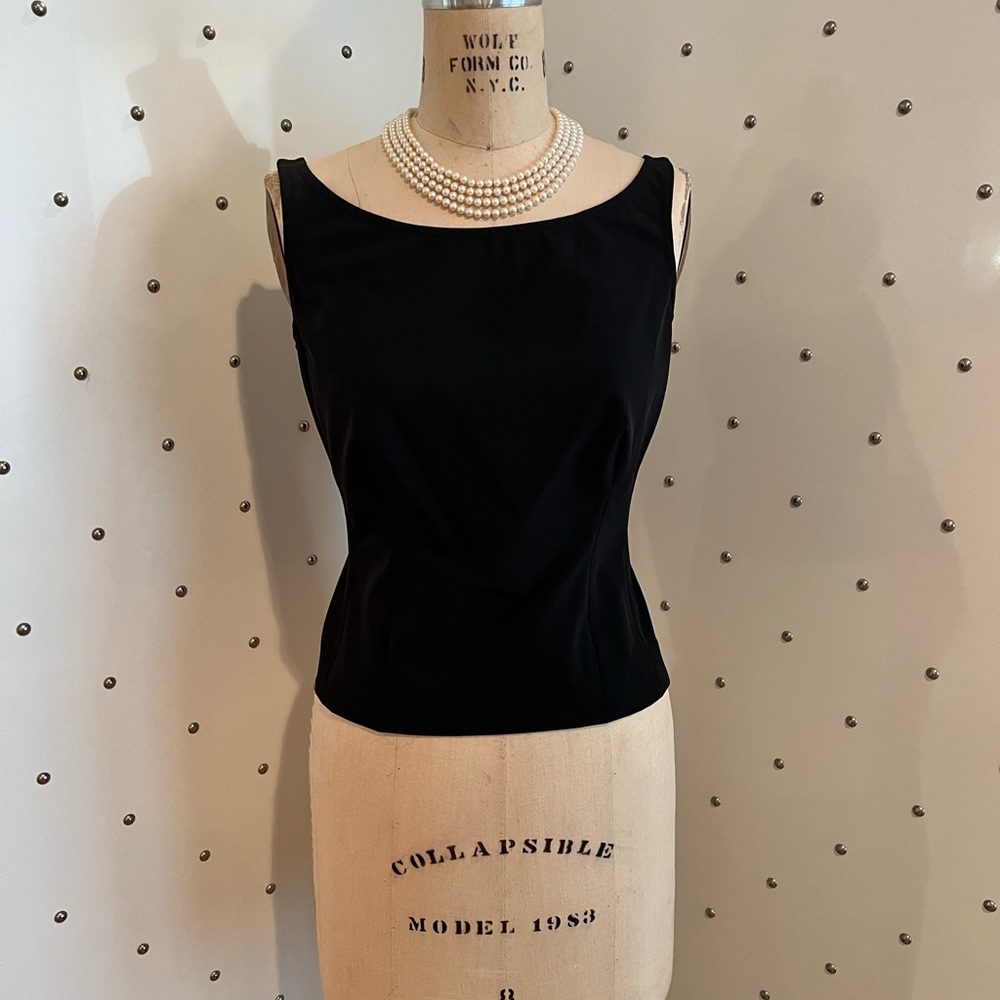 PRADA Black Cocktail Sheath Top Size 42